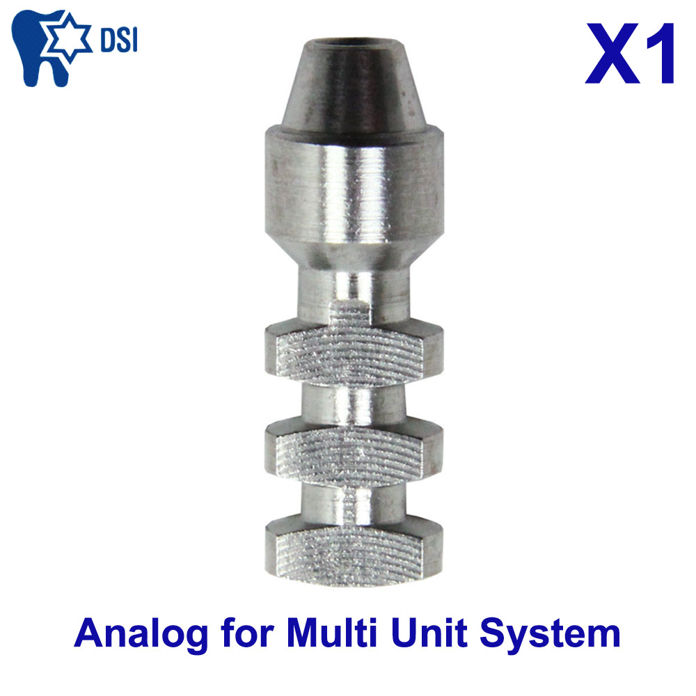 1x Dental Implant Straight Stainless Steel Angulated Multi Unit System Analog
