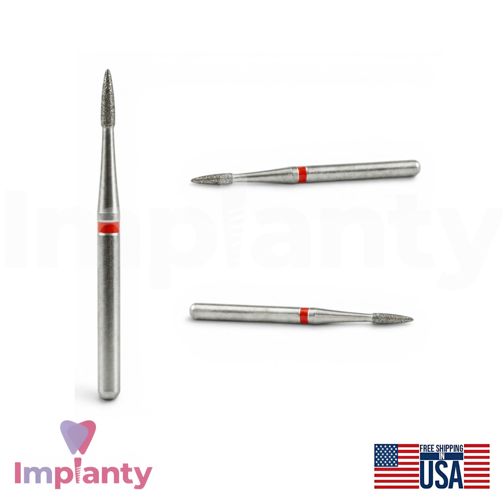MDT Perio Diamond Coated Burs Kit Plaque Removal Stainless Steel Tool