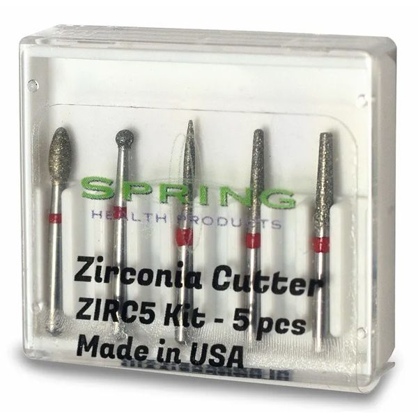 Zirconia 5 piece Kit, 772.8, 260.8, 285.5, 125, 703.8, Fine Grit