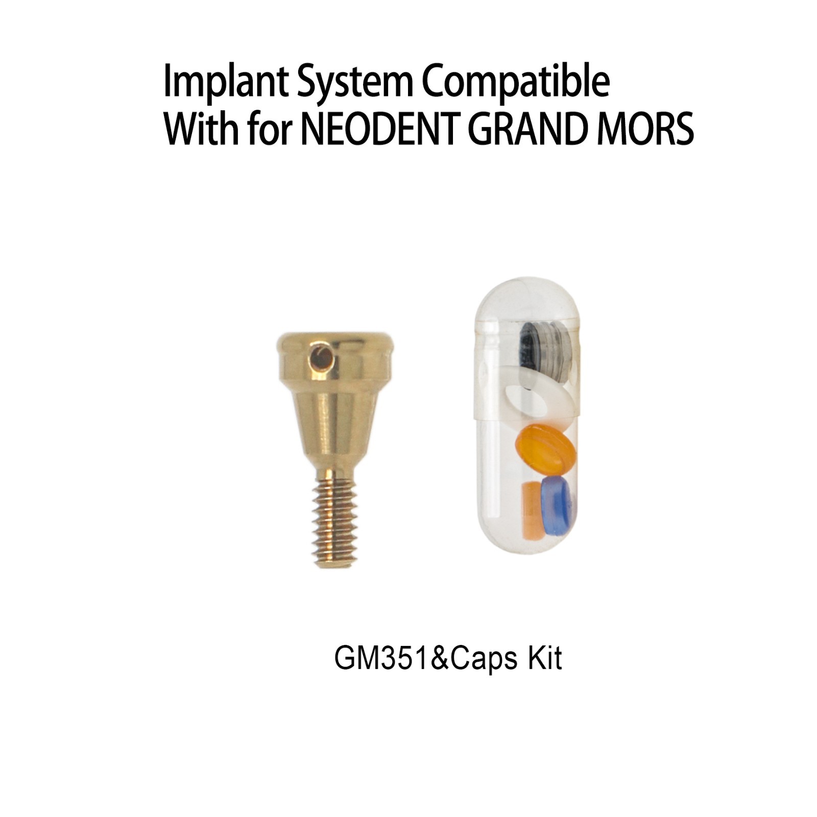 Overdenture Locator Abutments Anchor for NEODENT GRAND MORSE Male Caps Removable