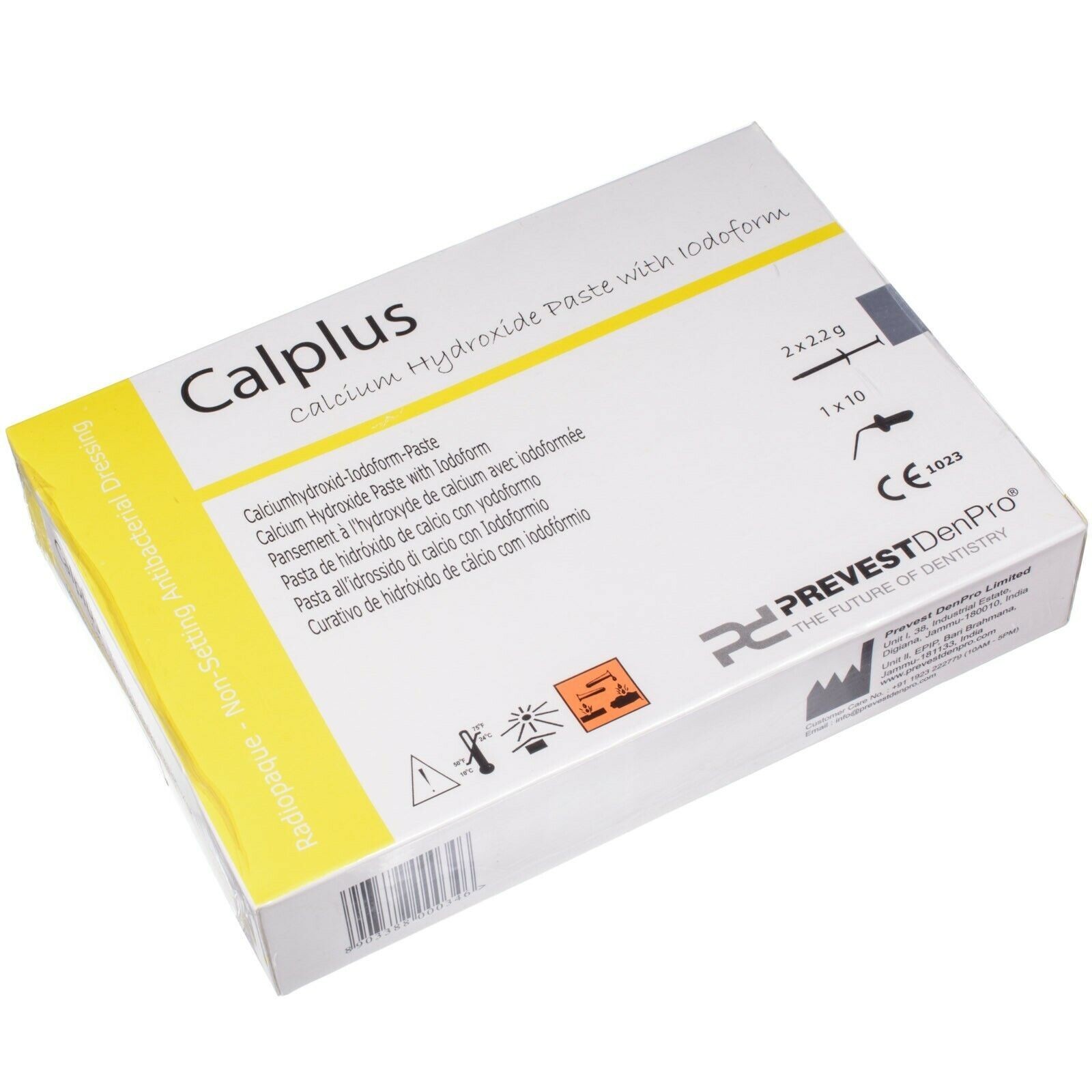 Prevest Denpro CALPLUS Calcium Hydroxide Paste with Iodoform 4x2gm Pack