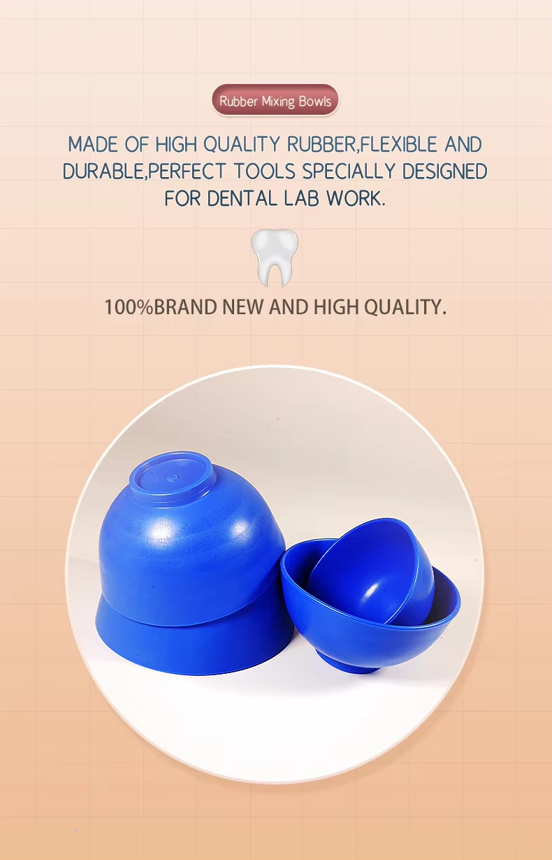 4PCS Dental Plaster Alginate Silicone Flexible Mixing Bowl 2 Mixing Spatulas USA