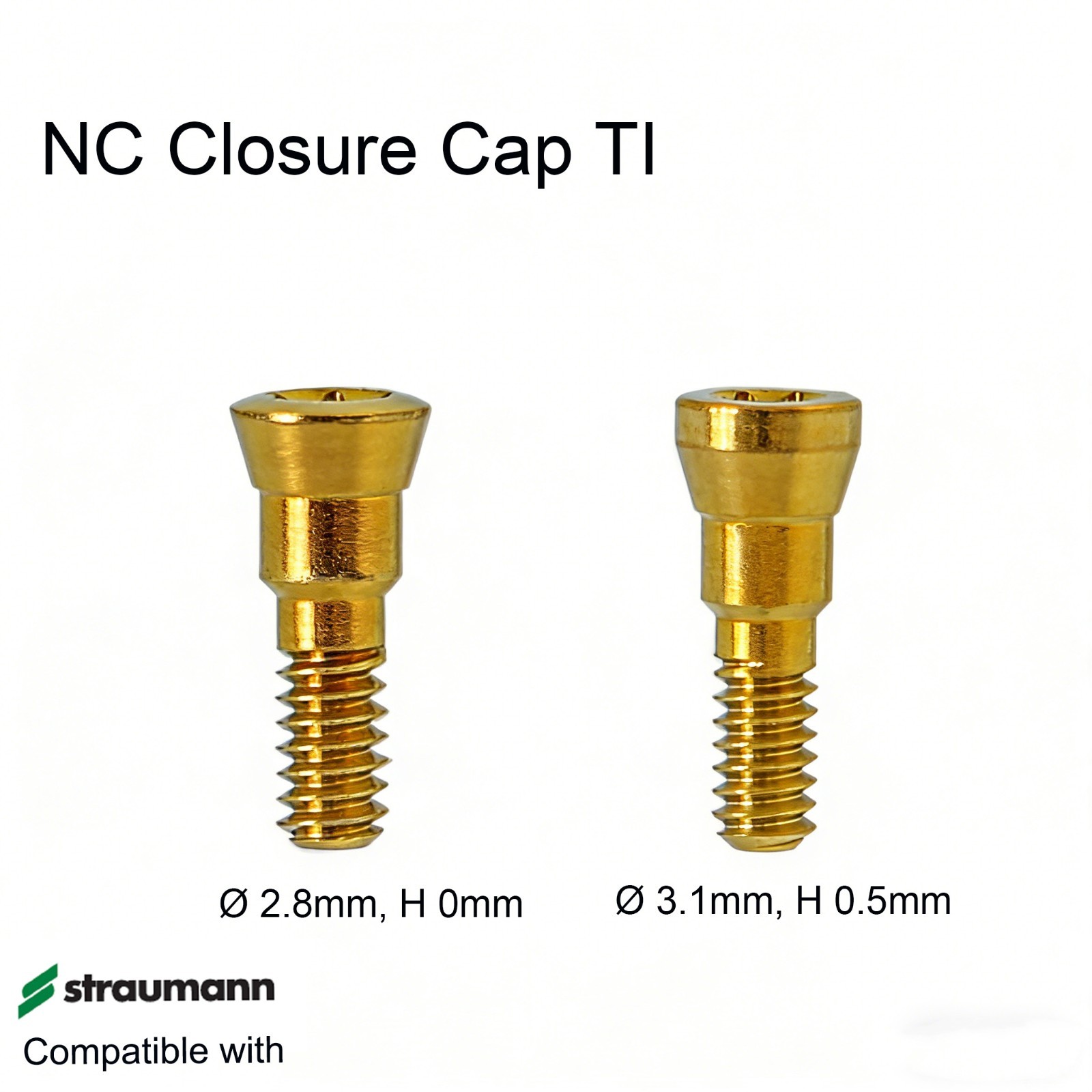 Ti Healing Cap Abutment Fits ITI Straumann Nobel Hiossen OSS DIO Implant system