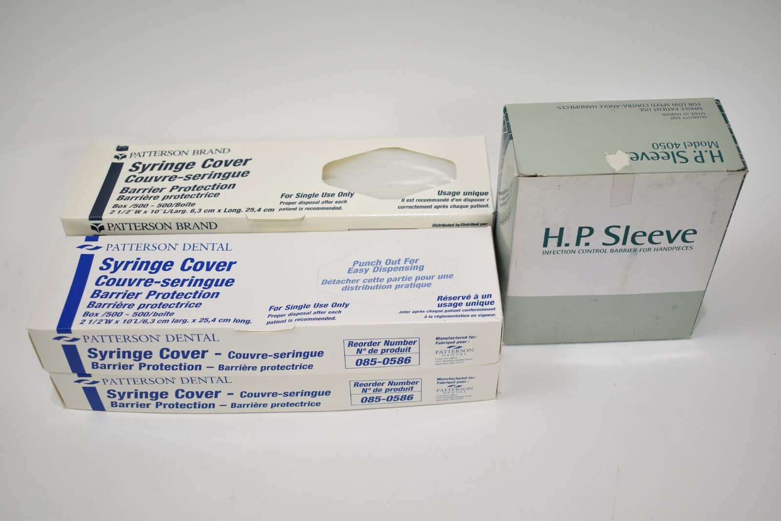 Disposable Dental Handpiece & A/W Syringe Sleeve Covers Clear Plastic Barrier
