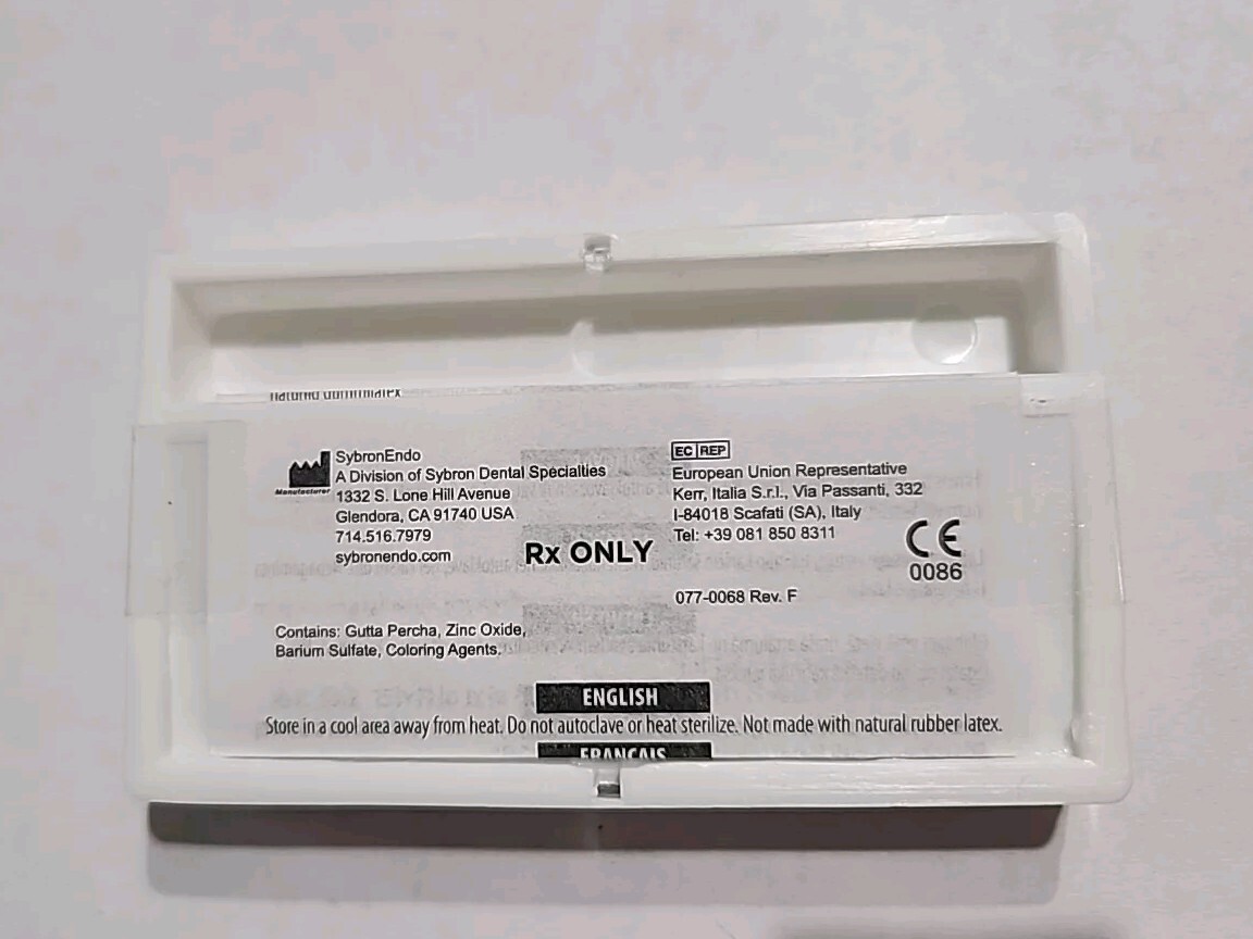 Endodontic TF Adaptive Gutta Percha Points different variations by Kerr 50/Pk