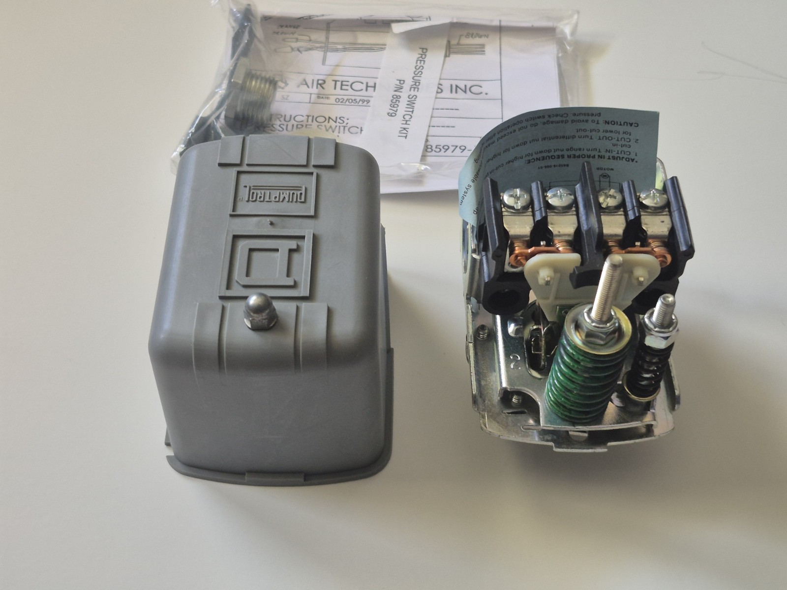 Airstar 50/70 Dental Compressor Pressure Switch Kit (Open Box Never Used)