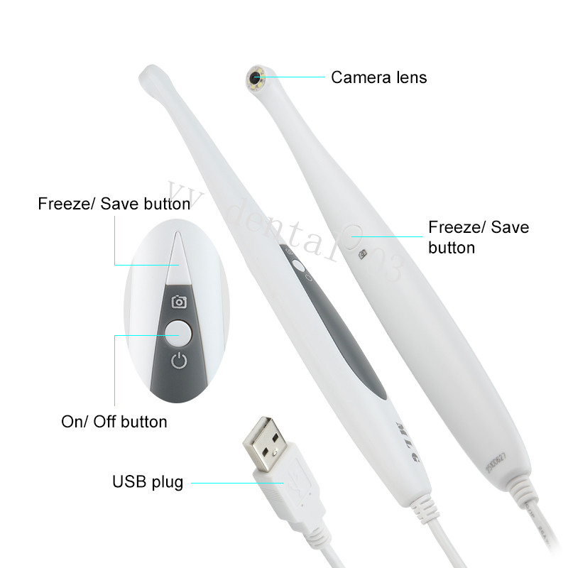 Dental LED Intraoral Camera USB 13MP High Resolution 6mm Super Mini Lens