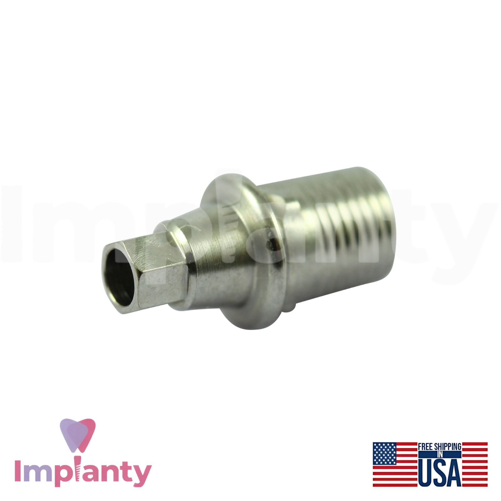 5x Neodent GM Compatible Titanium Base Ø4.5mm Prosthetic Grand Morse Connection