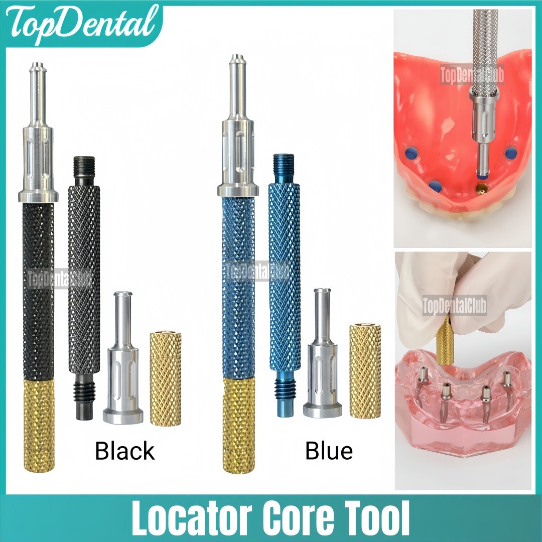 Dental Universal Implant Locator Retention Cap Insertion Extraction Core Tool