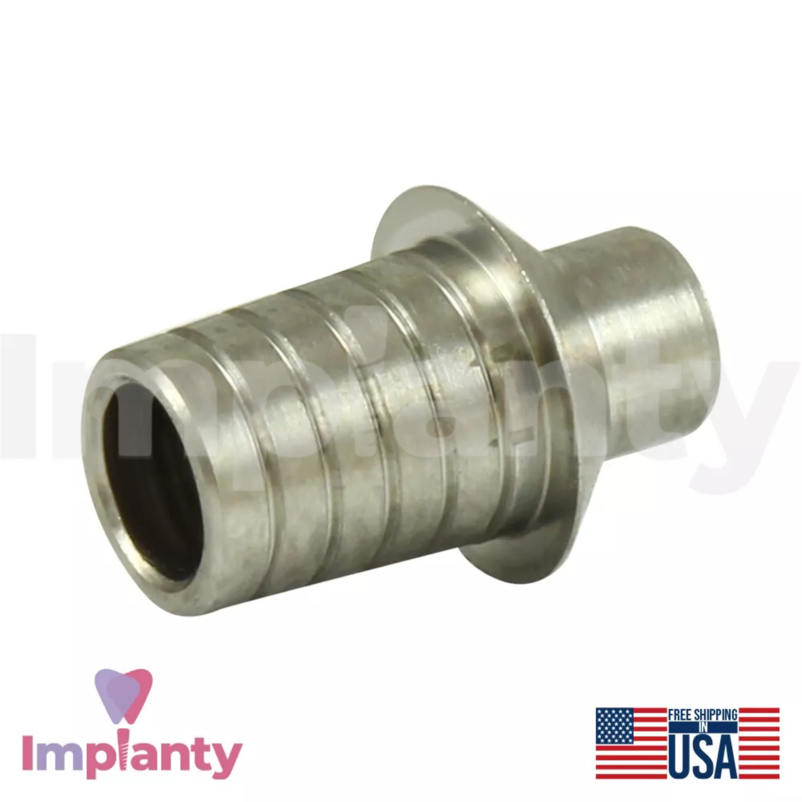 5x GDT Dental Rotational Concave Titanium Base Ø4.8mm Diameter Int Hex 2.42mm