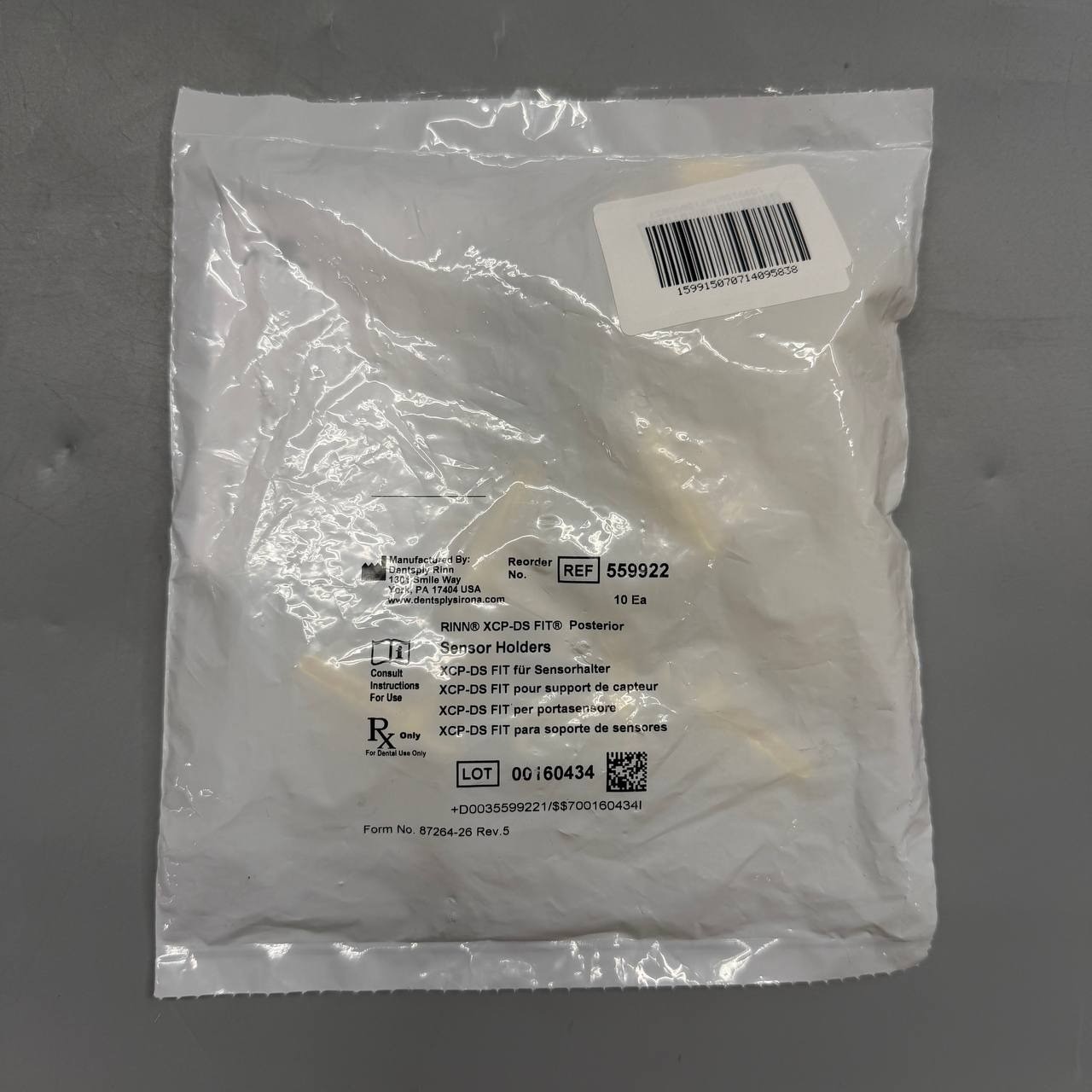 NEW Dentsply Sirona XCP-DS FIT Yellow Biteblock Refills Posterior 10/Pk 559922