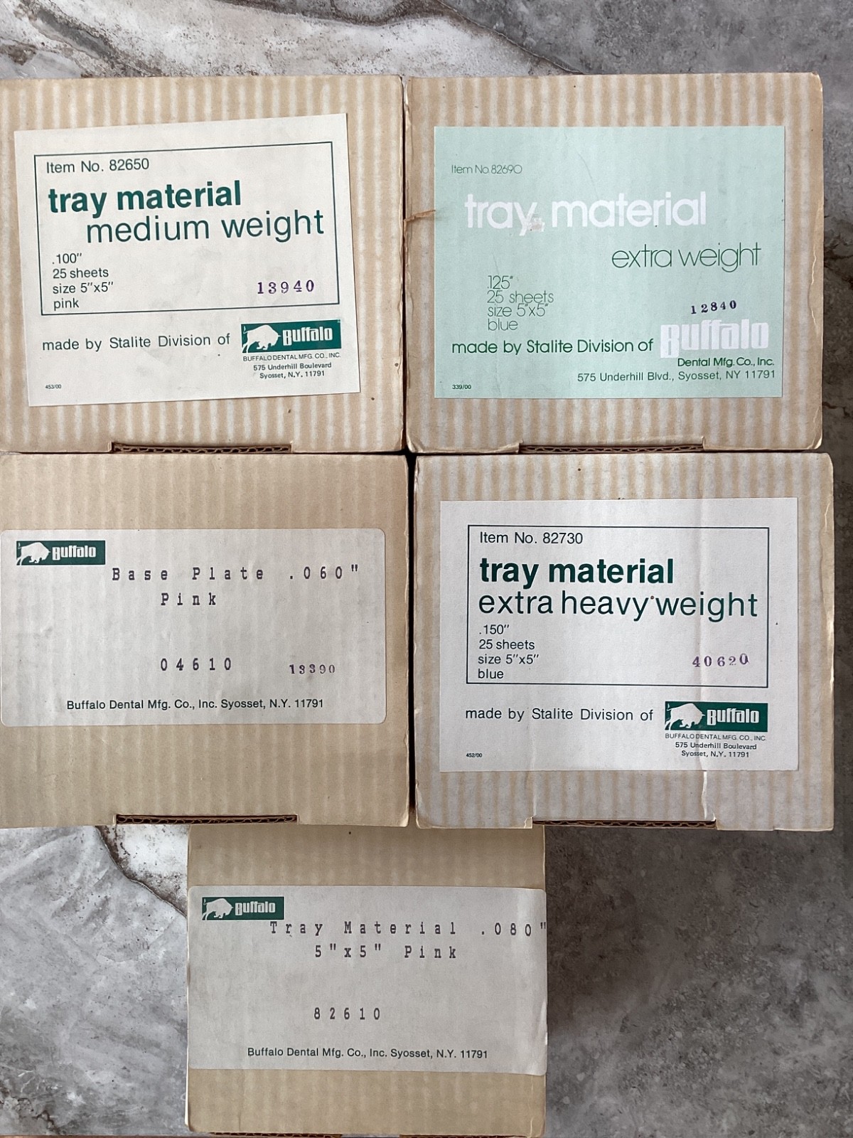 Large lot of Buffalo Dental Tray Material & Mouthguard Material, 5″ X 5″