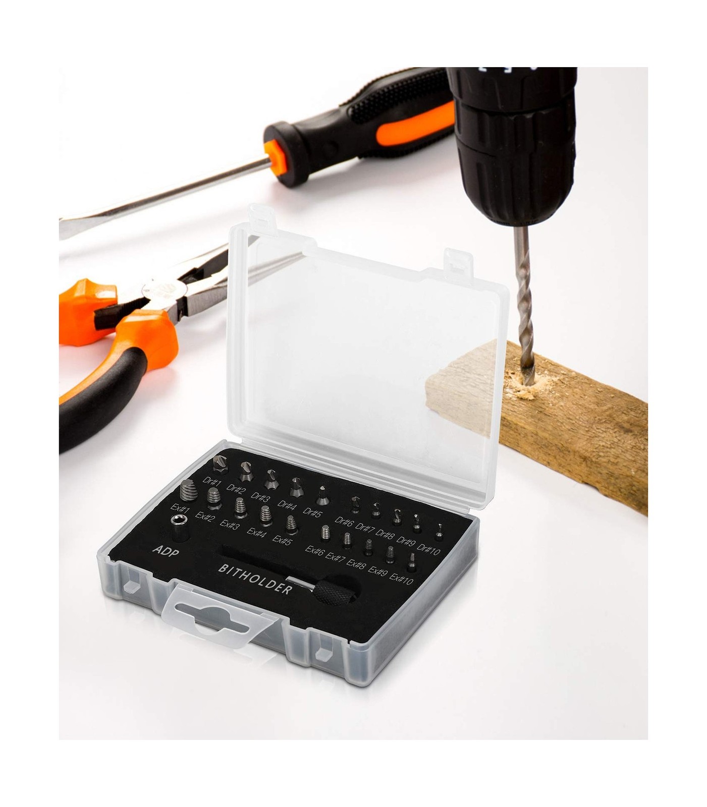 Damaged Screw Extractor Set, 22 PCS Easy Out Stripped Screw Extractor Kit, Al…