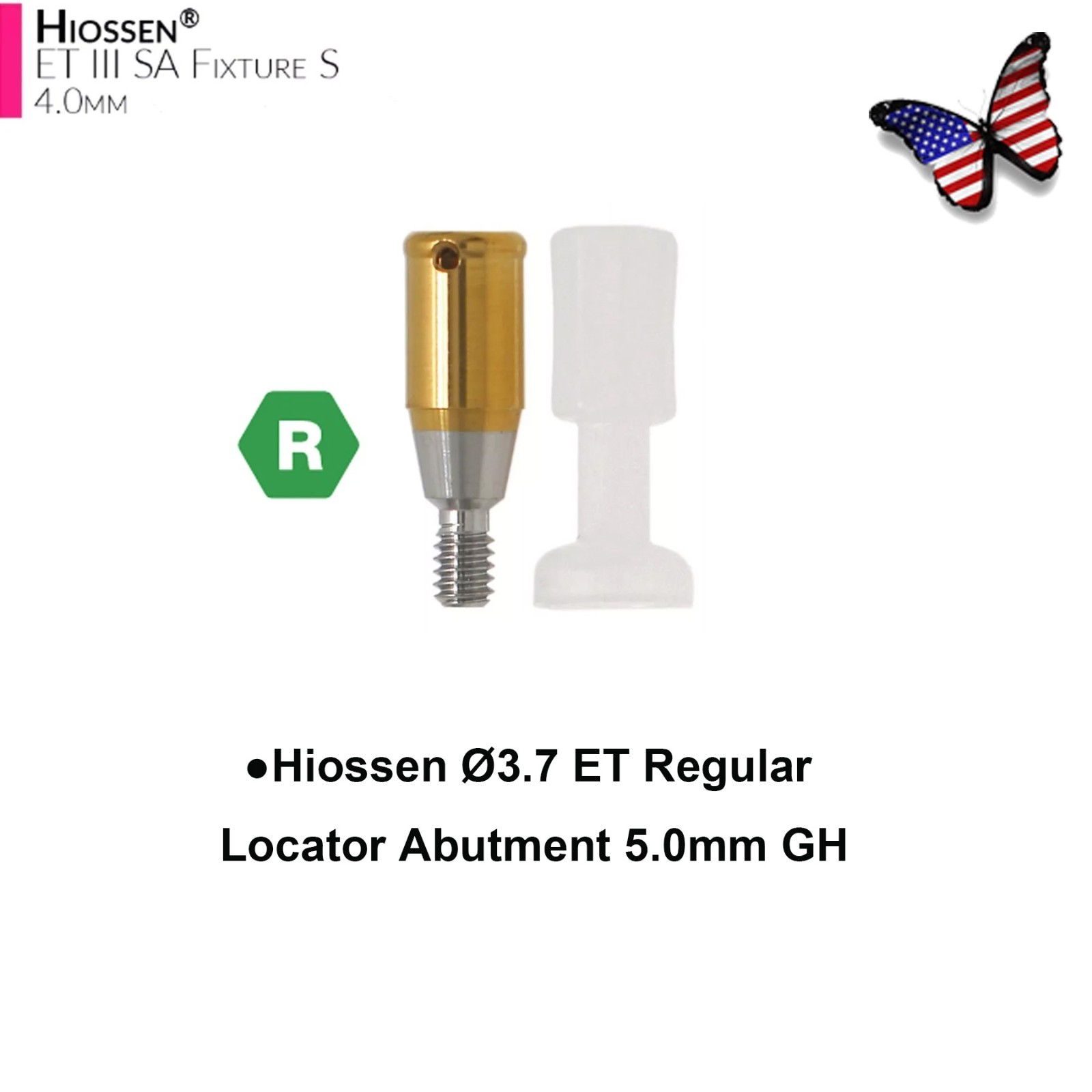 US HIOSSEN ET Locator Overdenture Abutment Mini/Regular Platform Oss Attachment