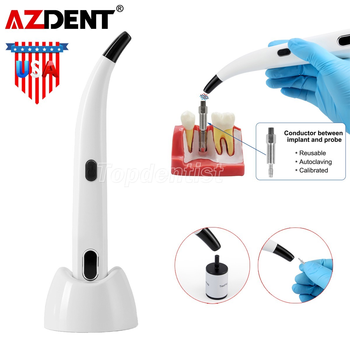 Dental Osstell Beacon ISQ Implant Stability Meter Osseointegration Monitor WJ