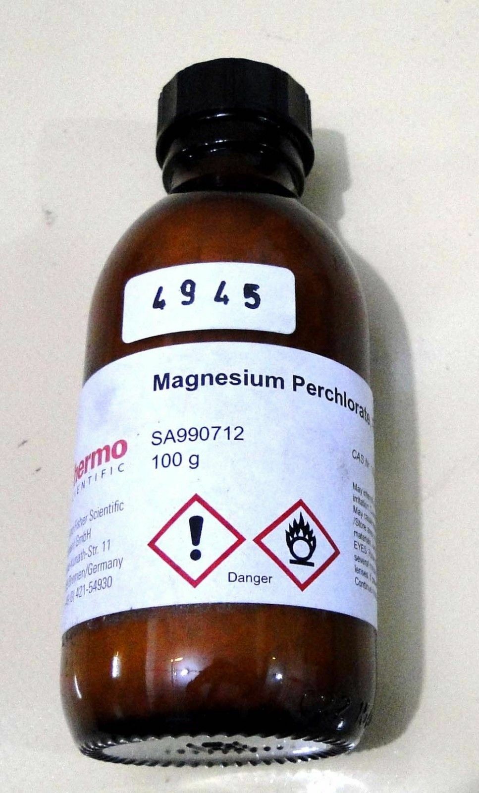 THERMO SCIENTIFIC SA990712 MAGNESIUM PERCHLORATE FLAKES 100 G