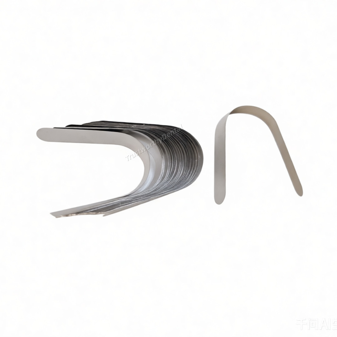 1Box Dental Tofflemire Contoured Matrices Stainless Steel Premolars Matrix Bands