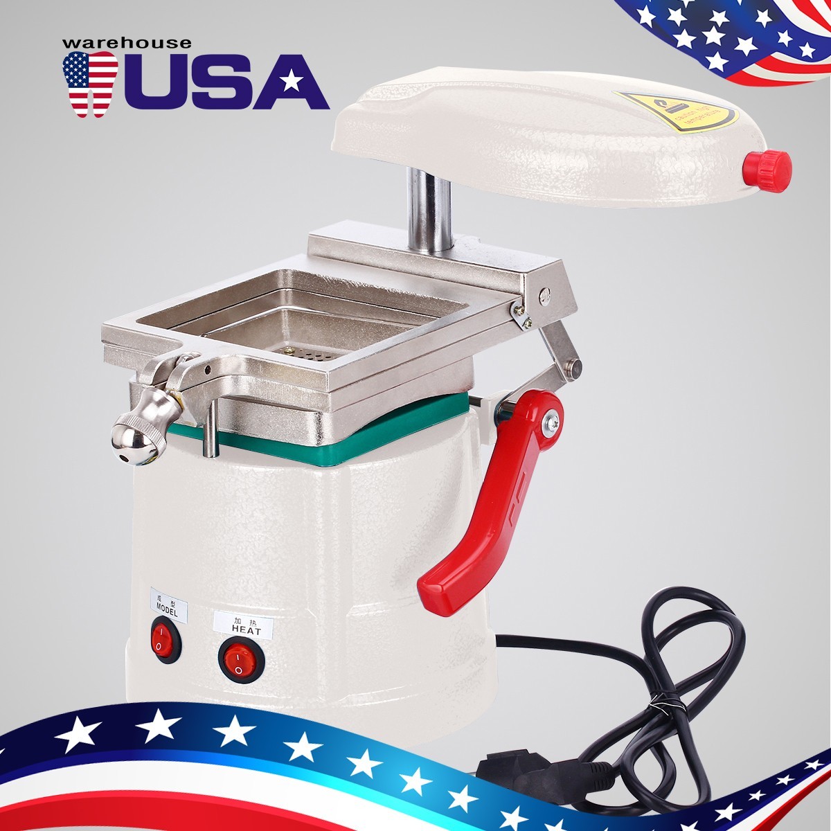 Dental Vacuum Molding Forming Machine Former Heat Thermoforming Lab Equipment