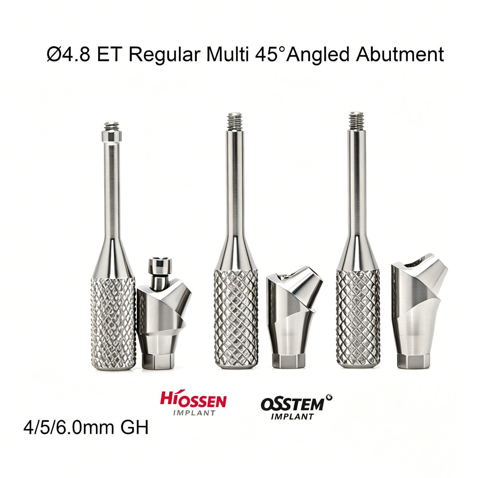 Dental Multi unit Angled abutment D4.8mm MUA 17/30/45° fits Hiossen Osstem M/R