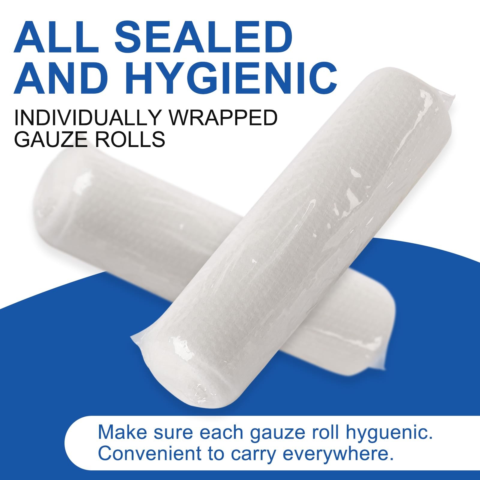 Navona Gauze Rolls 30 Pack, 4 in x 4.1 Yards, 4 Inch x yards, Pack of 30