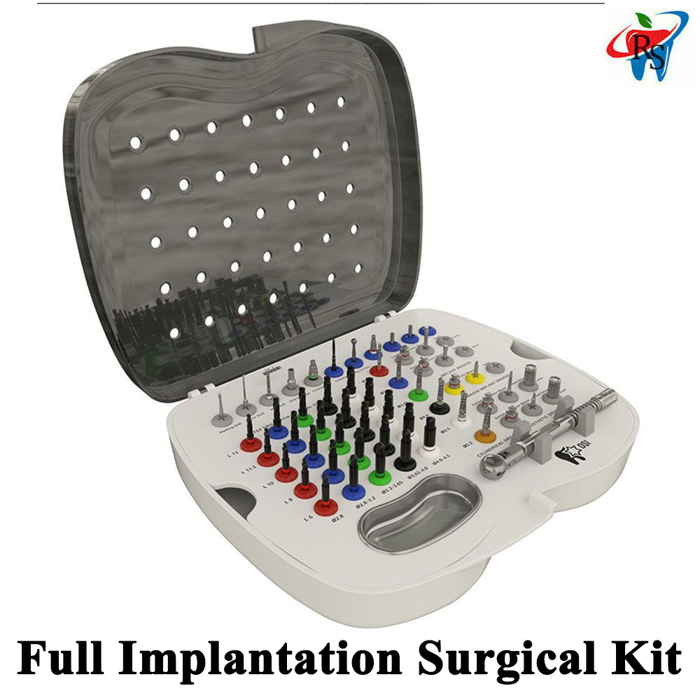 1pcs Dental Full Im plantion Kit Surg ical Tools Driver Bur Instrument