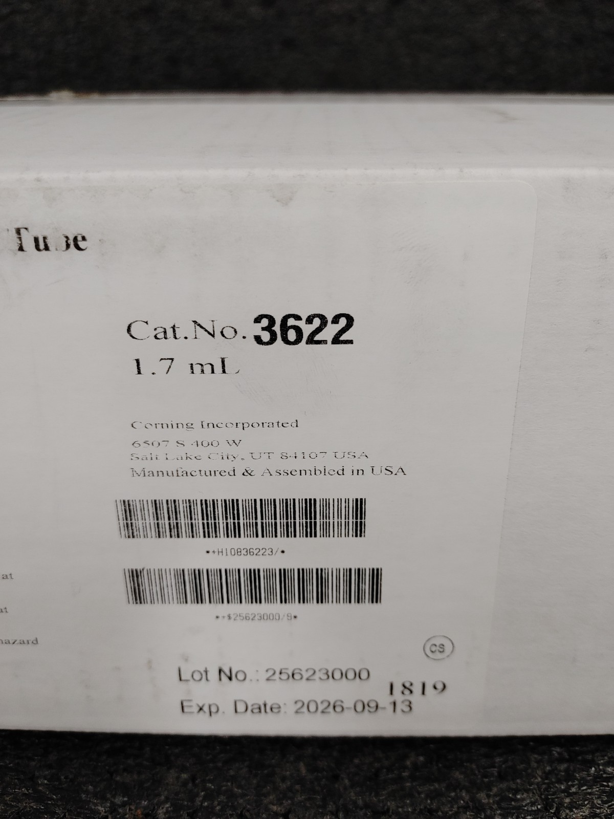 500 Box COSTAR 3622 1.7mL Snap Cap Microcentrifuge Tube Polypropylene Rainbow