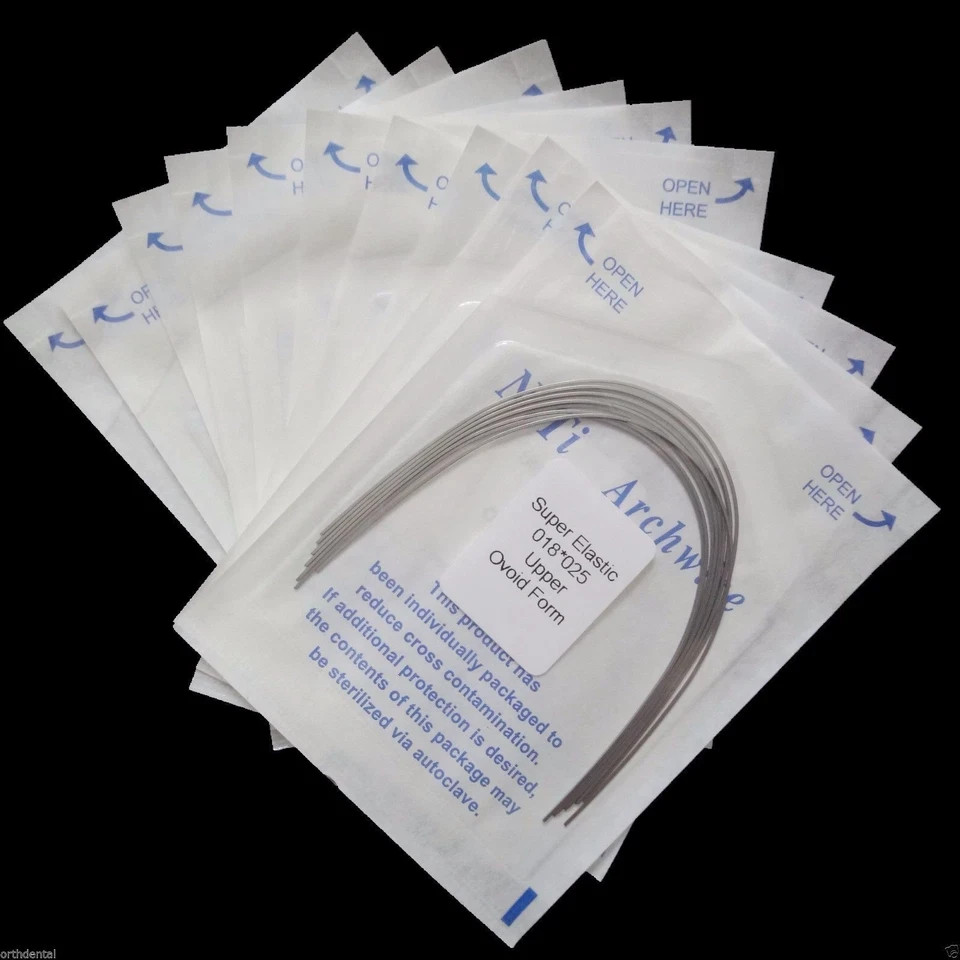 Dental Upper+Lower *025 Orthodontic Super Elastic Niti Rectangular Arch Wire