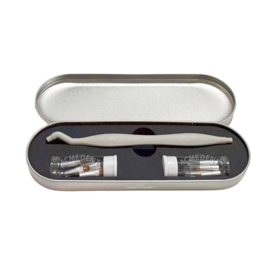 Dental Brush Pen Replaceable Brushes Tips Straight Curved Head Mini Micro Brush