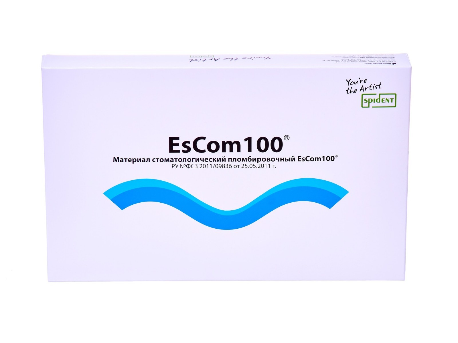 EsCom100 Spident Light-Cured NanoHybrid Dental Composite Single Shade A2 -8 x 4g