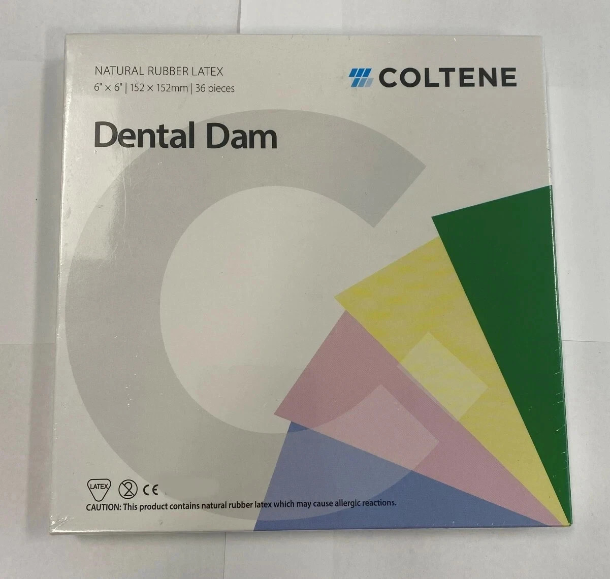 Coltene Dental Dam Pack / Medium 6″ x 6″ (36 pieces) Blue