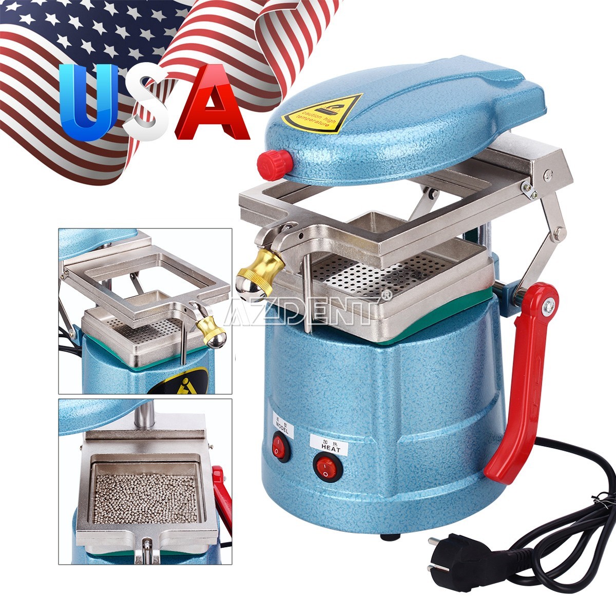 Dental Vacuum Molding Forming Machine Former Heat Thermoforming Lab Equipment