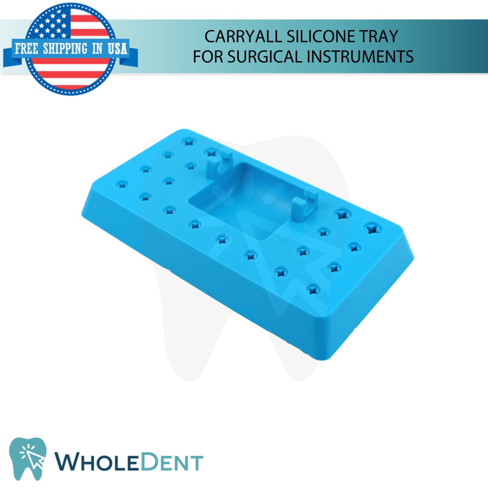 CarryAll Silicone Tray For Dental Tool Instruments 70x130mm Anti-Slip