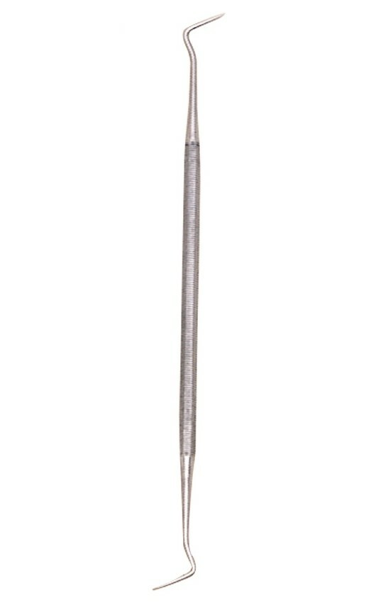 Dental Pick 4 Piece Set All Stainless Construction Storage Pouch Oral Hygiene