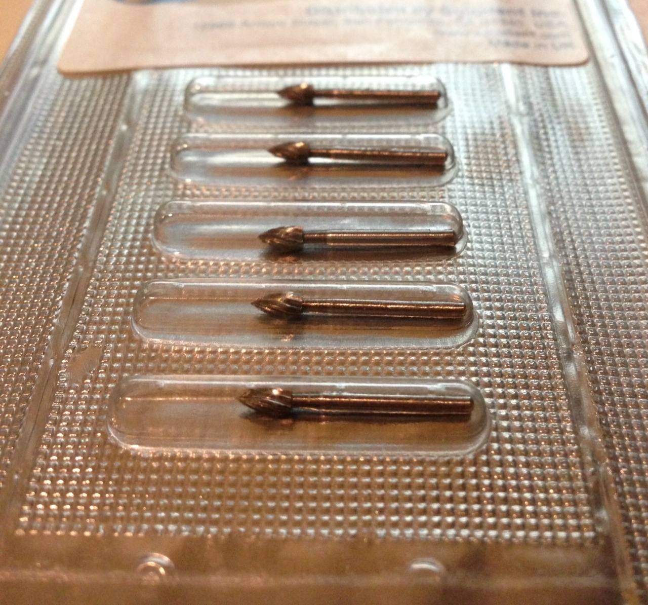 #7108 T&F Flame Trimming and Finishing Burs 12 Bladed 5 pieces – made in the UK