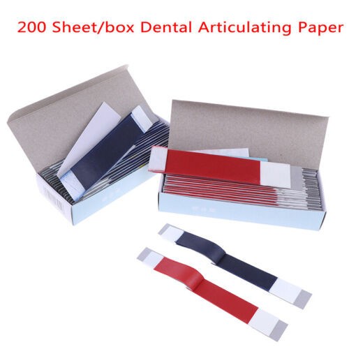 Dental Articulating Papers Double Sided Strips Red/Blue Thin/Think Bite Paper