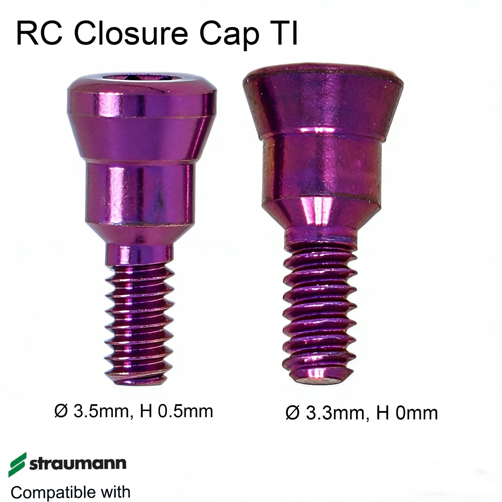 Ti Healing Cap Abutment Fits ITI Straumann Nobel Hiossen OSS DIO Implant system