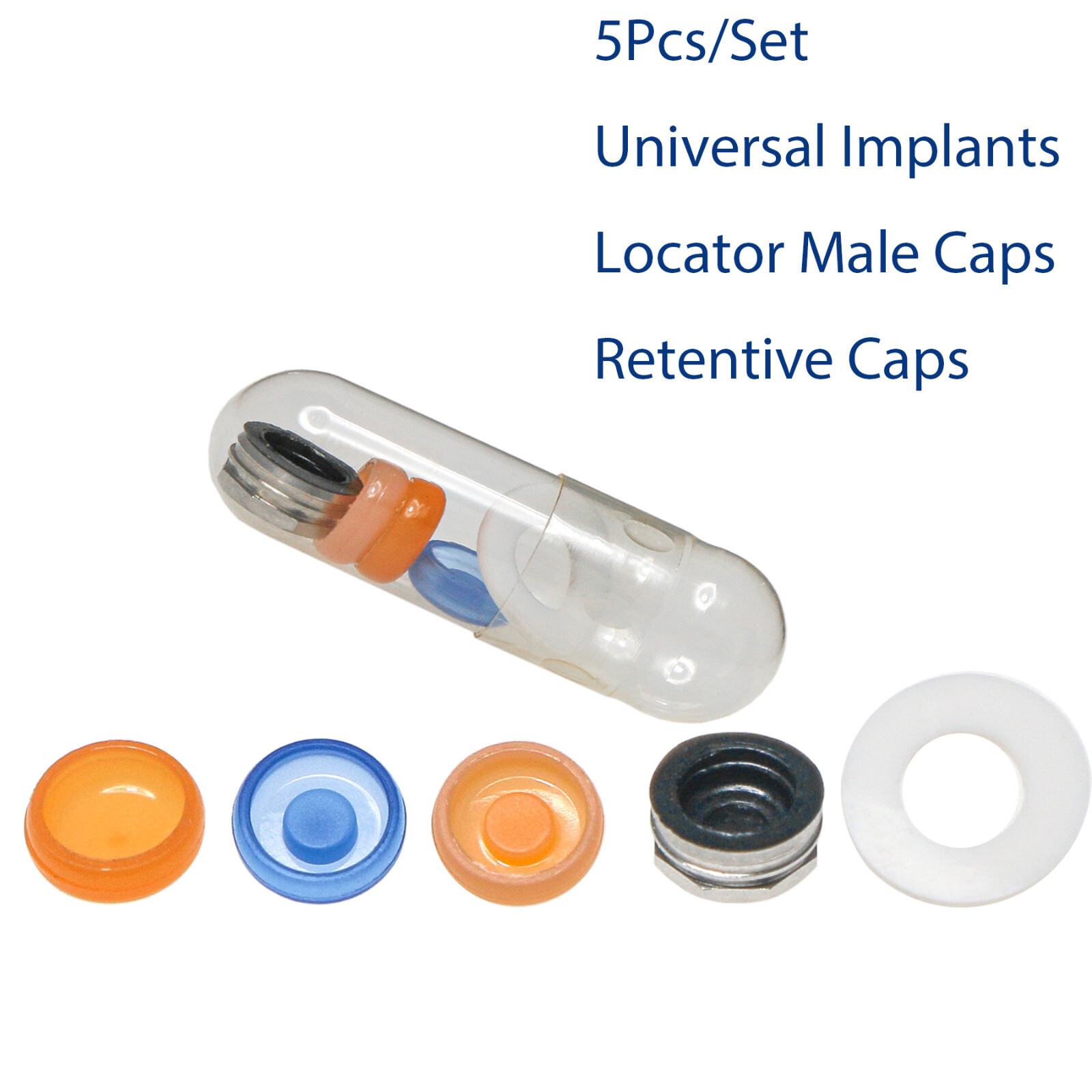 Dental Locator System Implant Abutment For Dentiumm Overdenture Caps