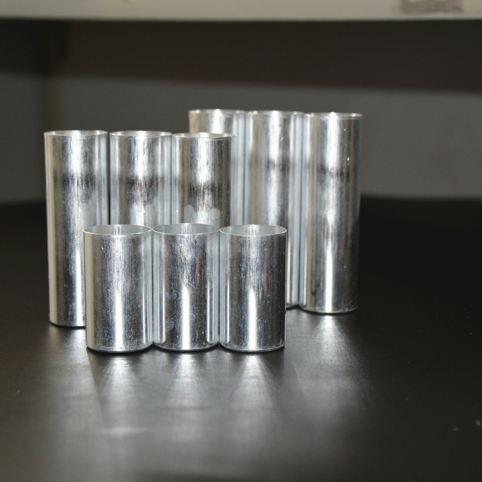 100Pcs 25.5mm Dental Empty Aluminum Tubes Cartridges for Making Flexible Denture