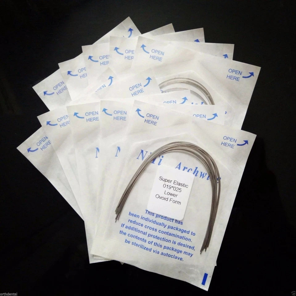Dental Upper+Lower *025 Orthodontic Super Elastic Niti Rectangular Arch Wire