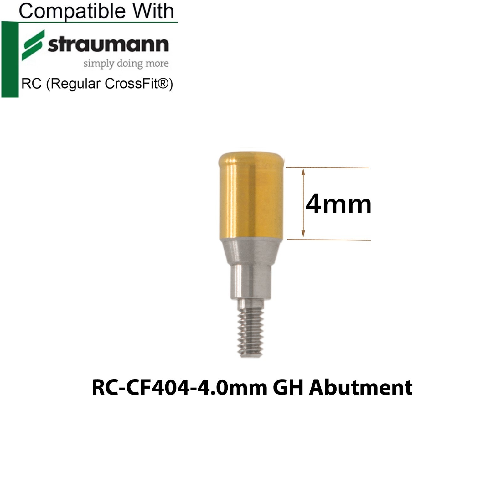 Fits Straumann ITI Dental RC Overdenture Locator Abutments 1-5mm & Male Caps Kit