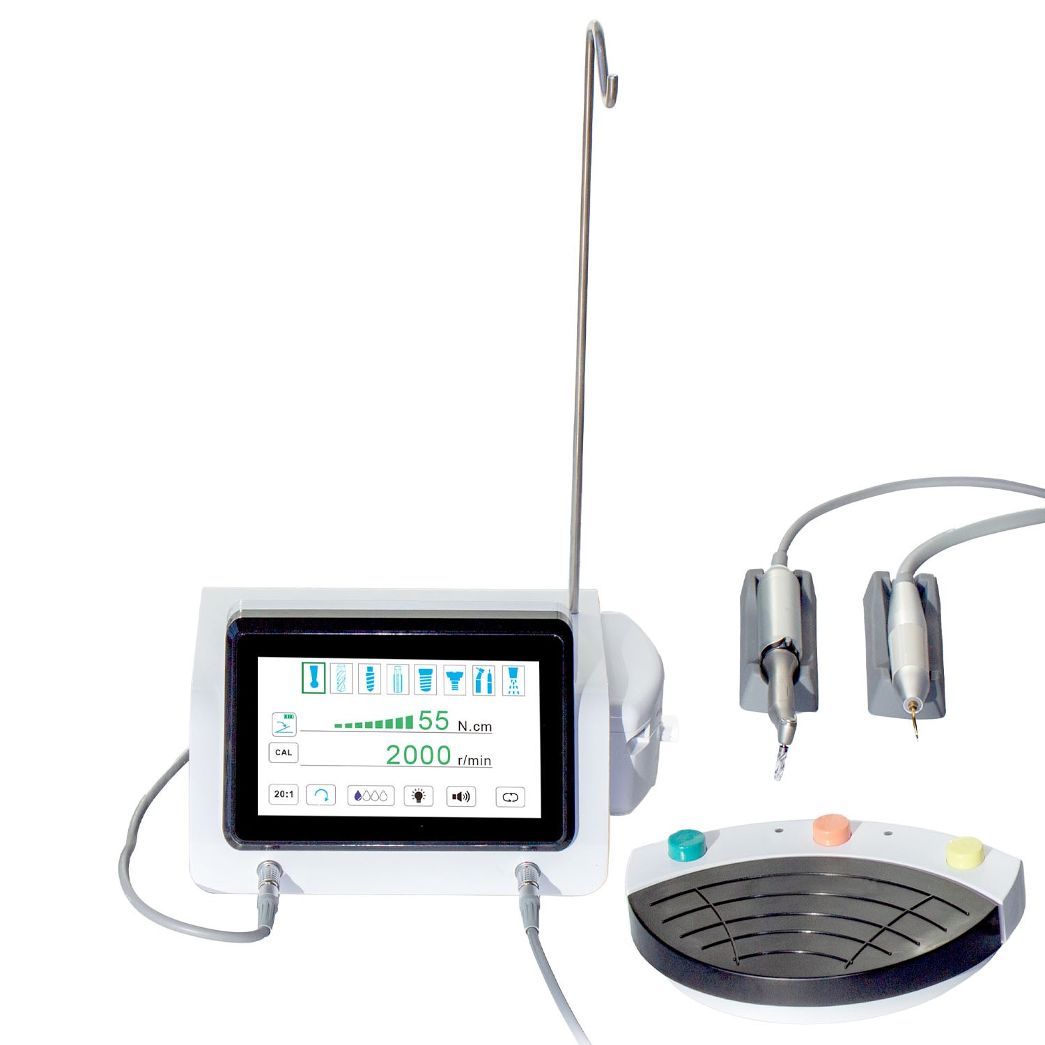 AZDEBT Dental Implant System Motor Bone Cutter 2 in 1 Piezo Surgery Touch Screen