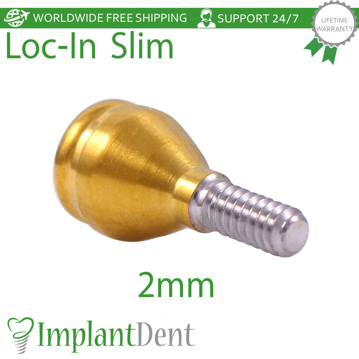 Slim Platform Lokator Attachment Silicone Caps Kit Dental Fixture Int Hex Lab