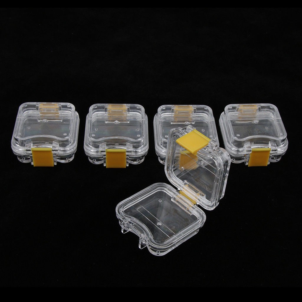 10 Pcs Dental Teeth Small Storage Crown-keeping Box With Membrane Flexible Film