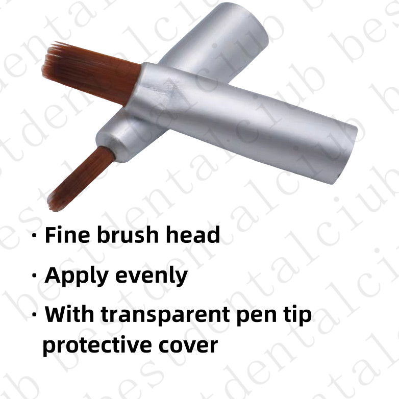 Dental Brush Pen Replaceable Brushes Head Straight Curved Head Mini Micro Brush
