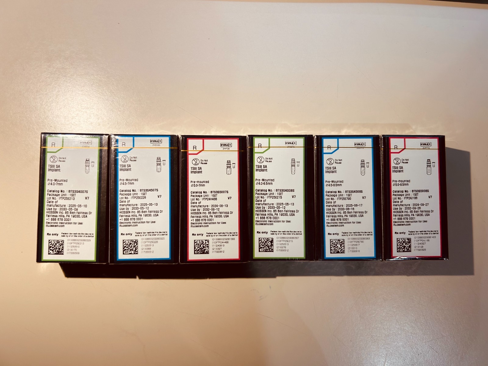 Hiossen implant (All sizes are available)