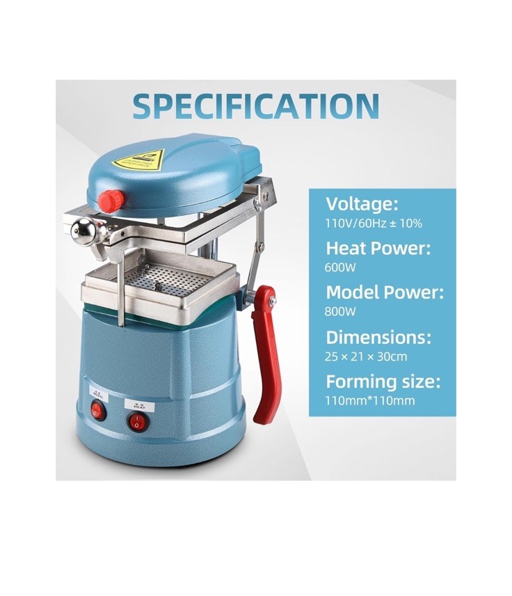Dental Vacuum Forming Machine 110V Lab Equipment Vacuum Suction Heat Molding
