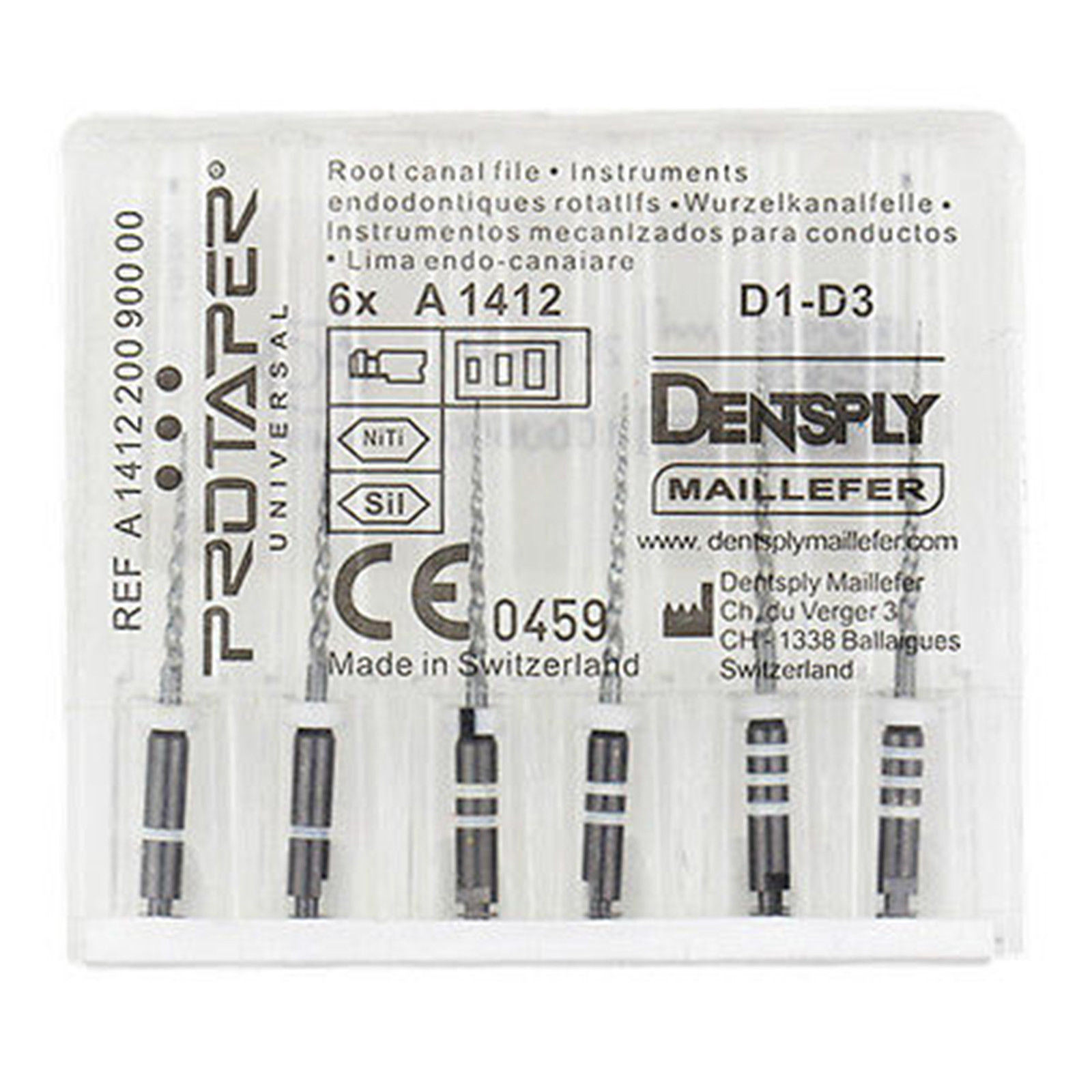 10Packs Dentsply ProTaper Universal Rotary Retreatment Files D1,D2,D3,D1-D3