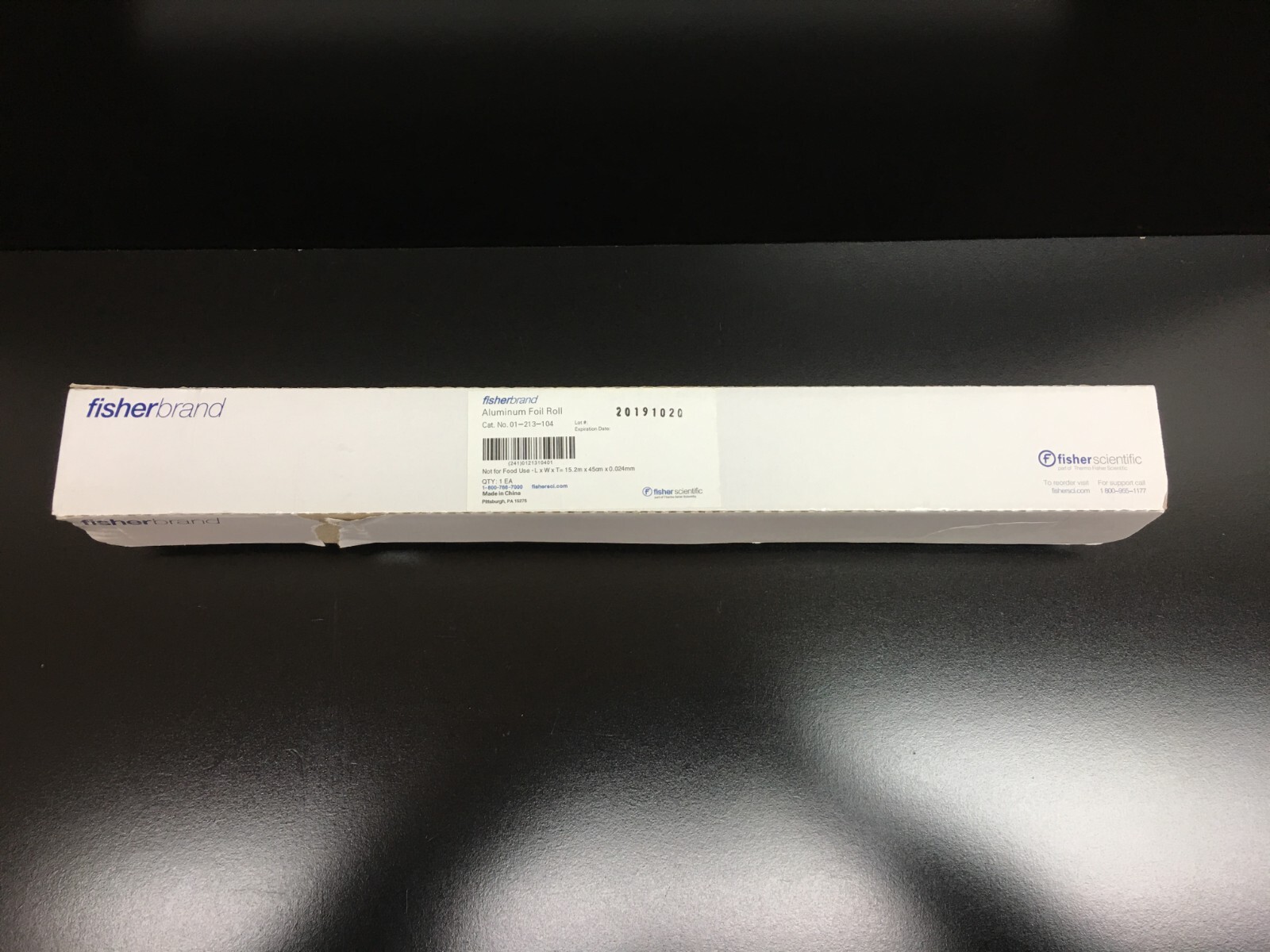 Fisherbrand Cat No 01-213-104 Aluminum Foil Roll