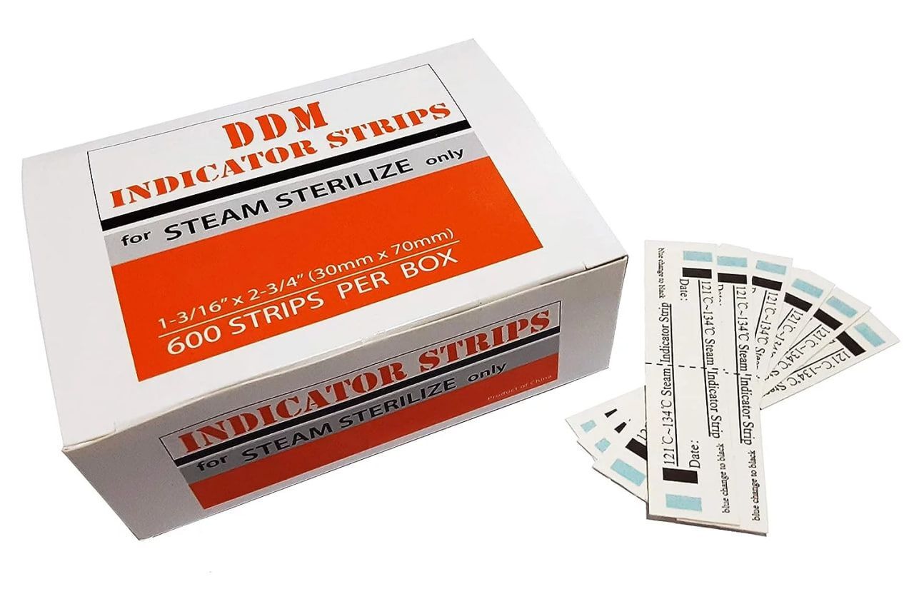 Up to 3000strips Plasdent Denatl Indicator Strips,Steam Sterilize,1-3/16″x2-3/4″