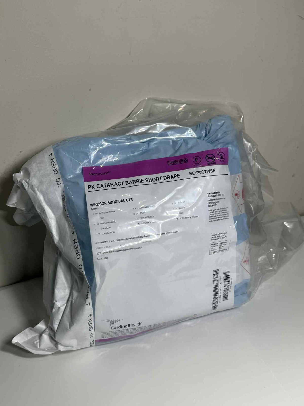 Cardinal Health SEY30CTWSF PK Cataract Barrier Short Drape Kit – Lot of 6 – Seal